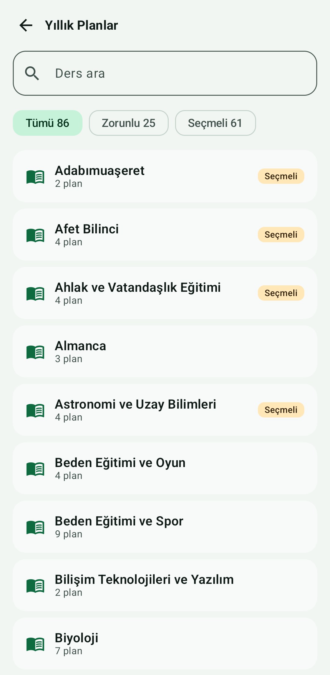 Öğretmen Asistanı ekranı 3