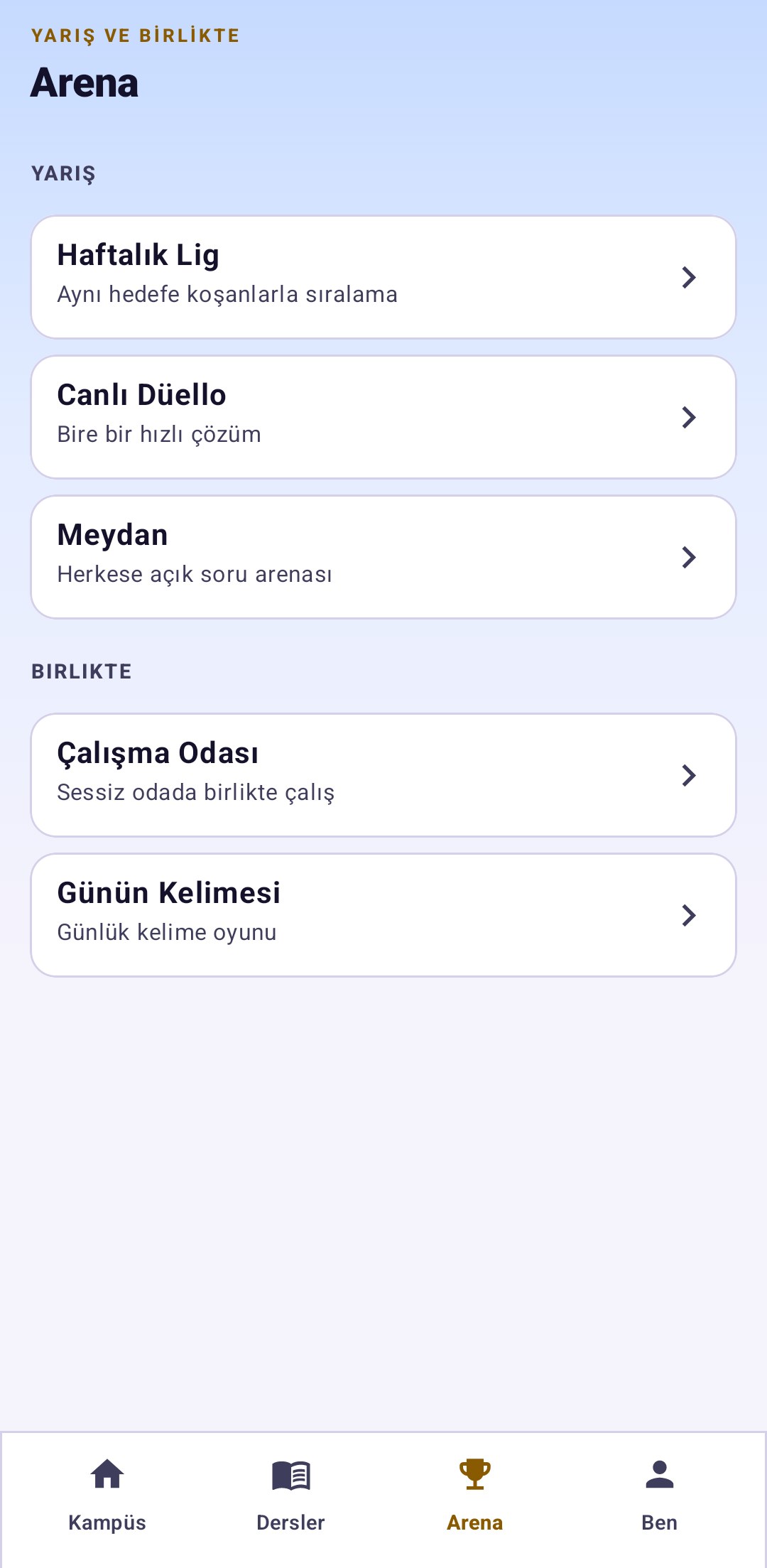 YKS Mentor ekranı 3